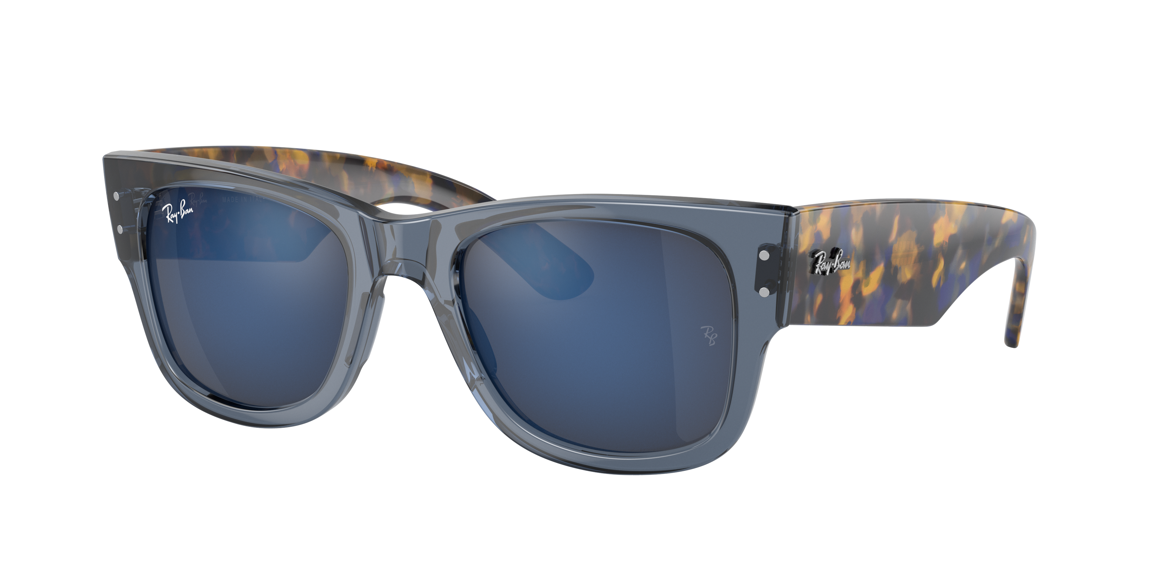 Ray-Ban RB0840S Mega Wayfarer M (51 - 21) with Blue lenses and