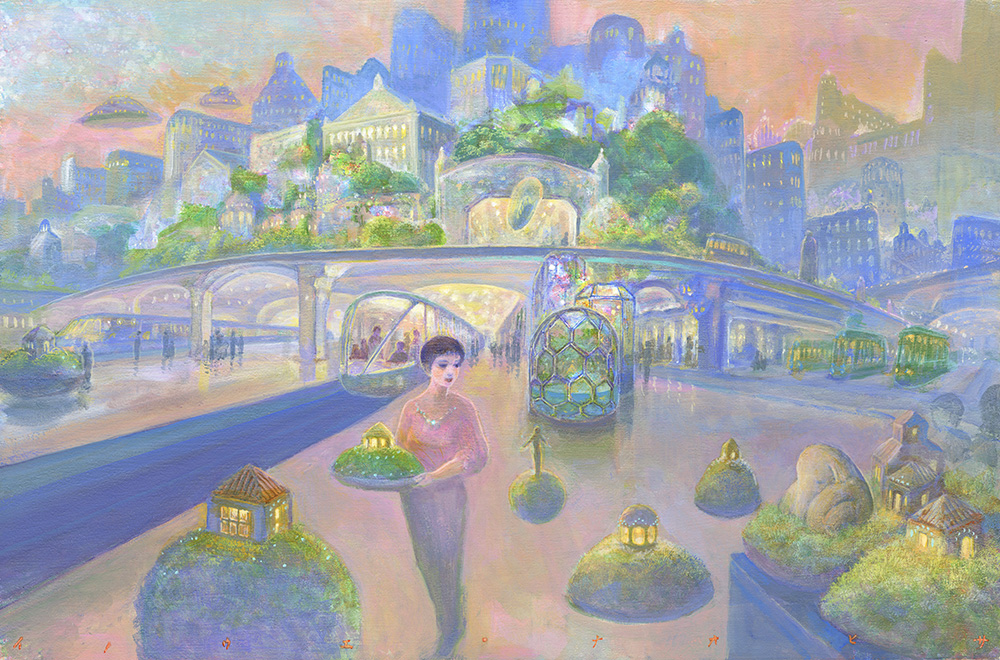 スタジオジブリ “耳をすませば” の背景画も手掛けた井上直久氏の個展