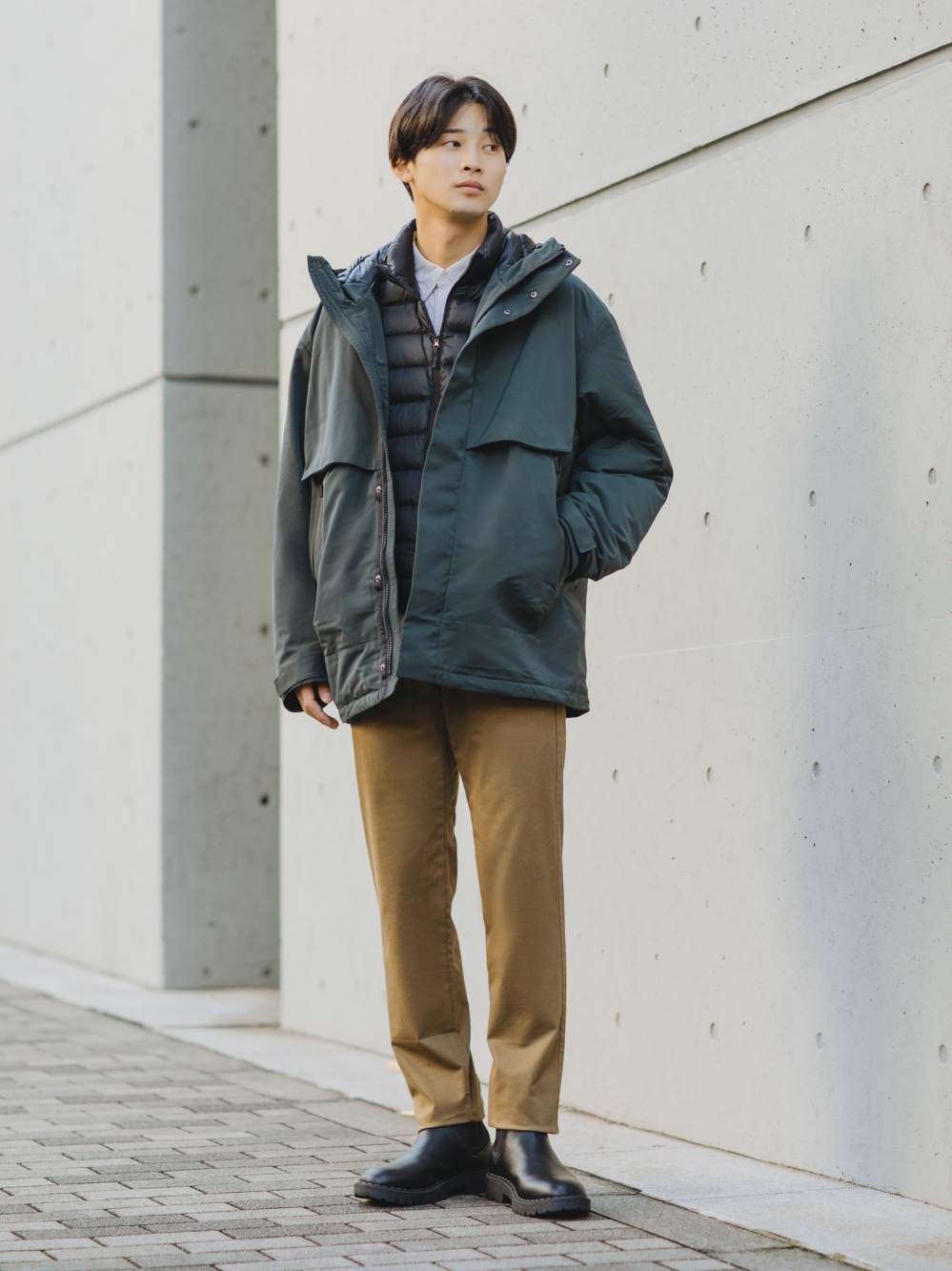 UNIQLO +J ハイブリッドダウン オーバーサイズパーカ