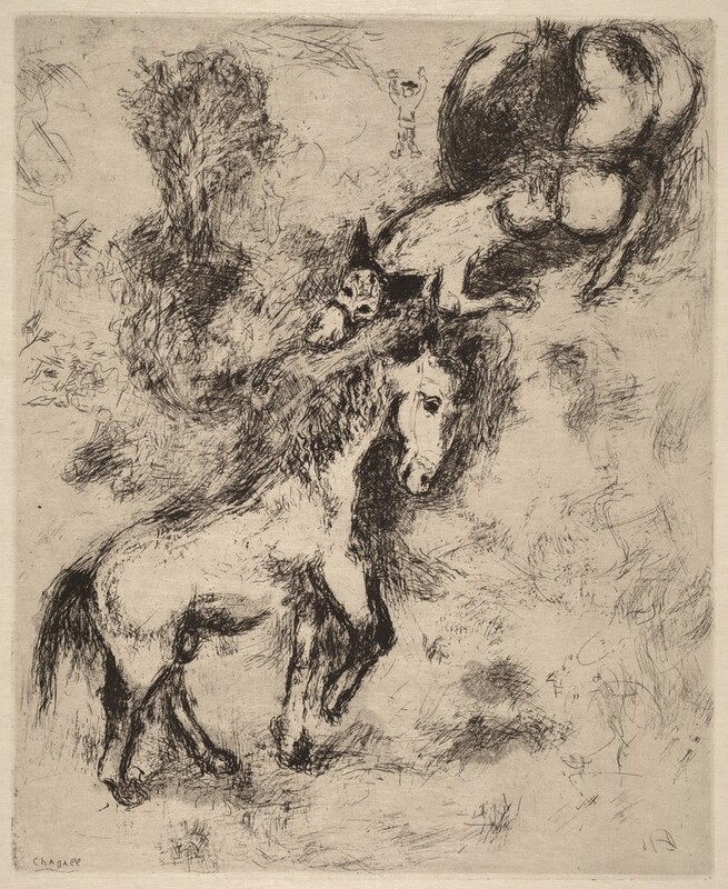 The Horse and the Ass by Marc Chagall