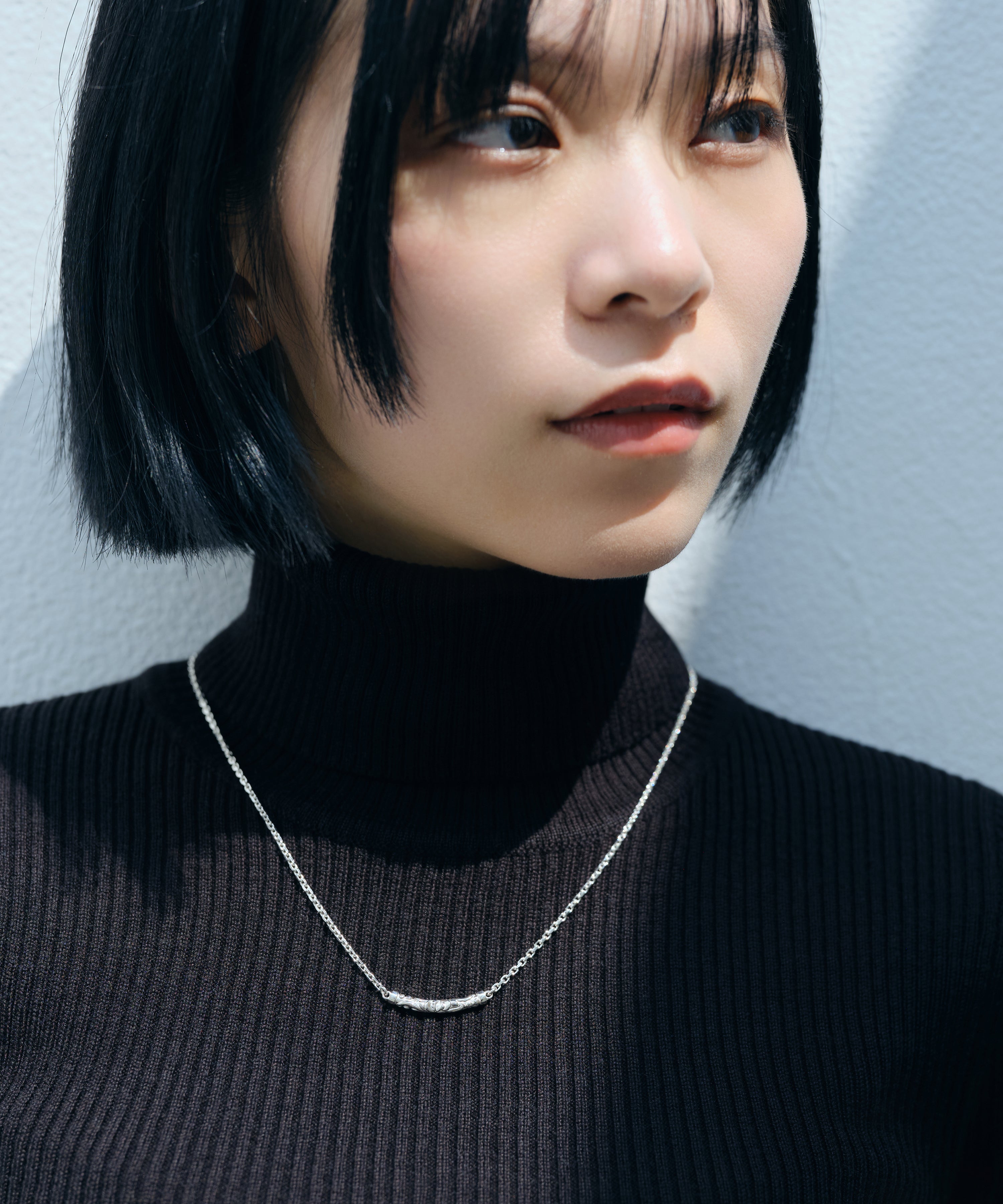 チェーンネックレス ロバストアラベスクモチーフ sv925 ホワイト