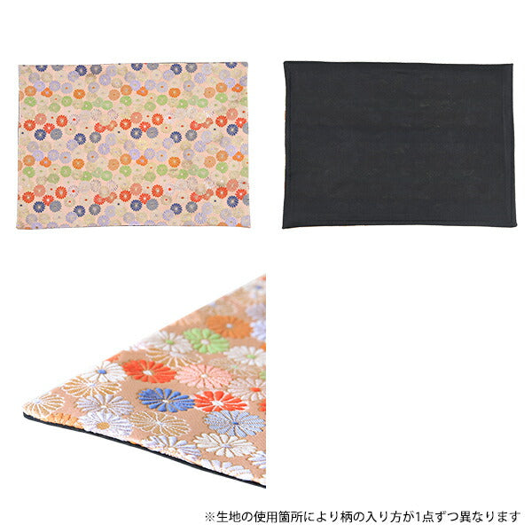 ランチョンマット 西陣 黒｜Place mat Japanese pattern black