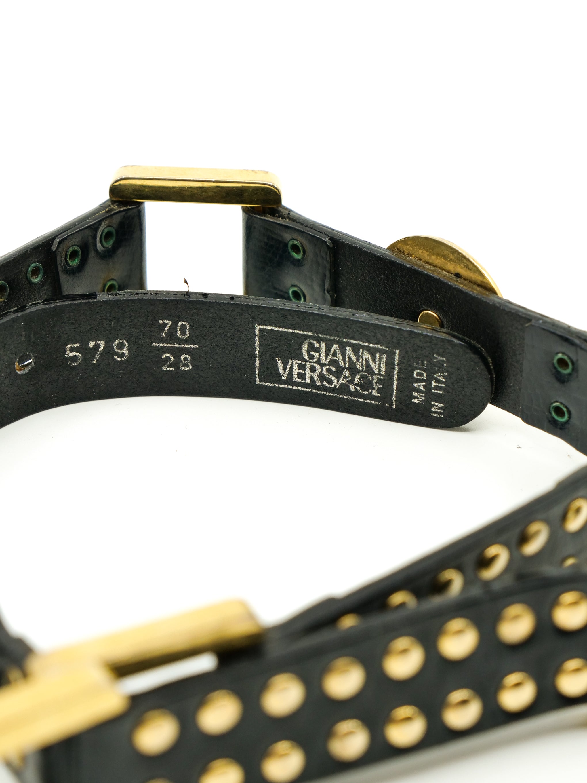 Gianni Versace Studded Leather Belt