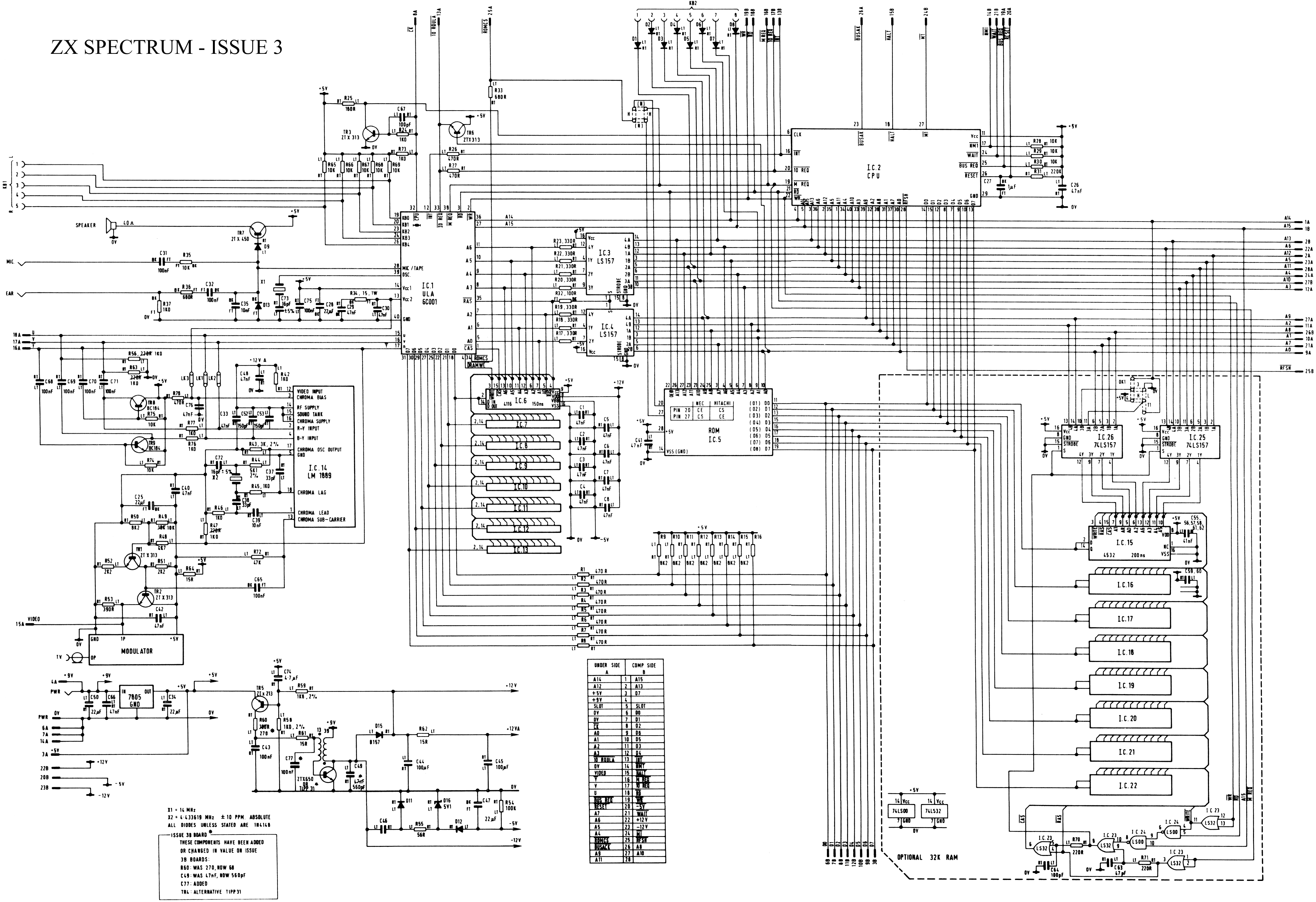 Schematics (ZX Spectrum 16/48k) - RetroSix Wiki