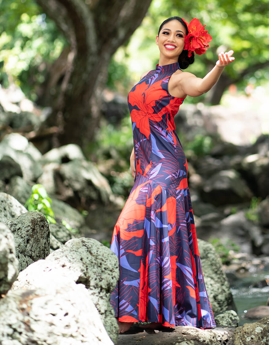 アメリカンスリーブマーメイドドレス（カトレア）レッド – 【公式