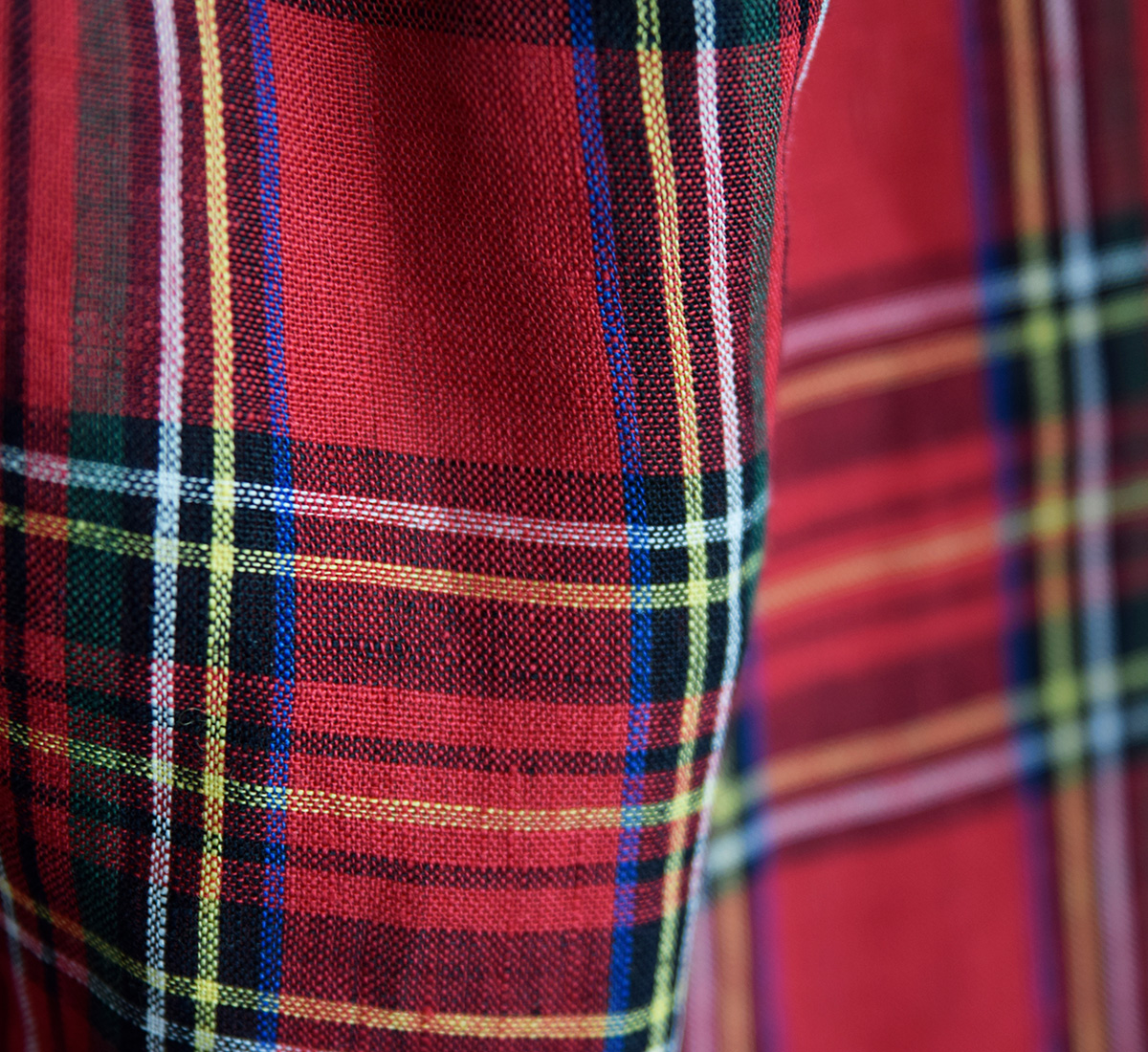 R & D.M.Co- オールドマンズテーラー リネン タータンチェック