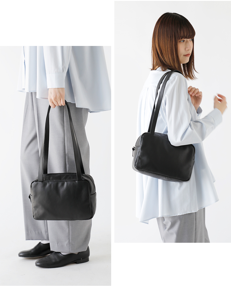 Aeta アエタ パフィー ロング ハンドル ボストン バッグ Mサイズ