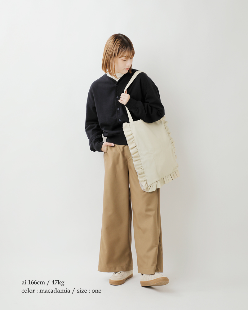 Sisii シシ レザー フリル トート バッグ “frill tote bag” 100-027-ms