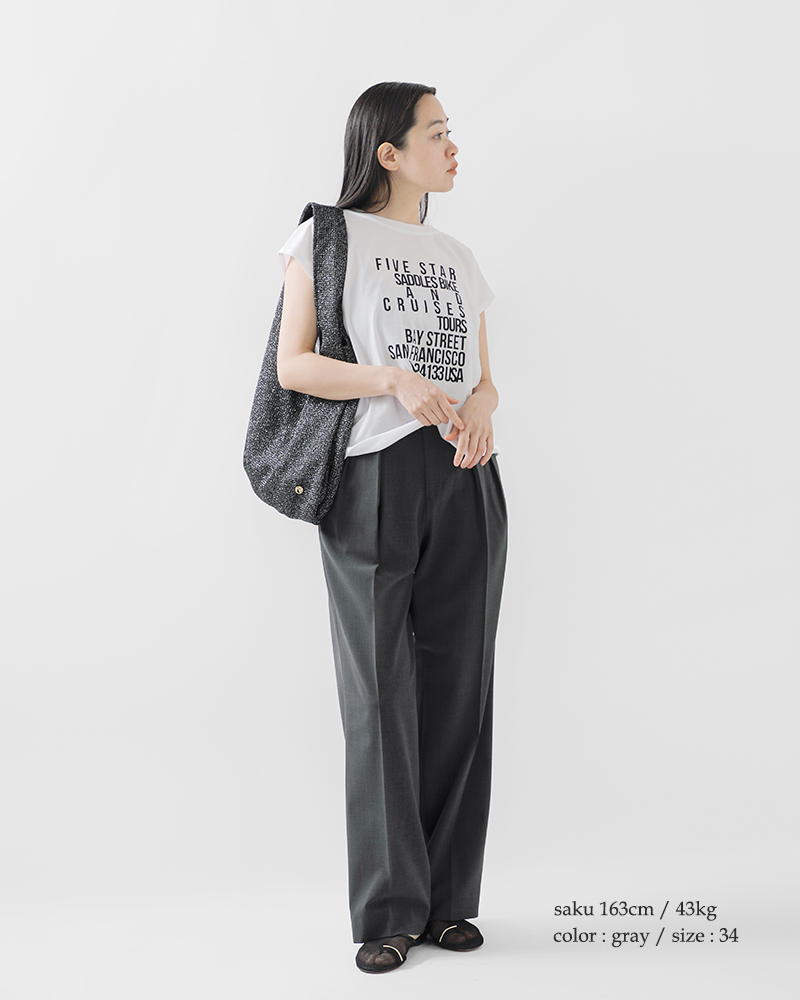 Shinzone シンゾーン ストレッチ トロピカル サマーウール トラウザー