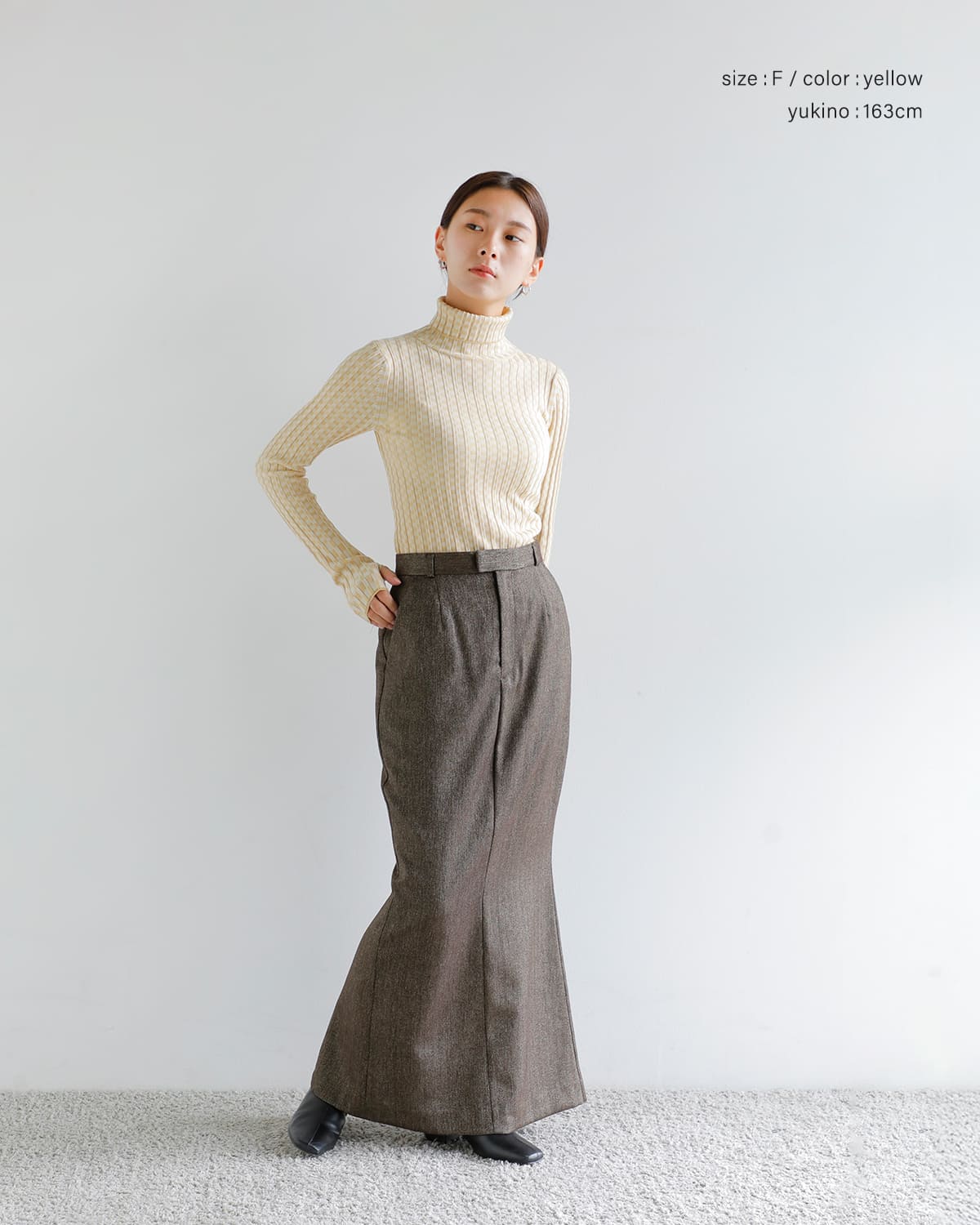 50%OFF】ANNUAL アニュアル ウール タートルネック リブ ニット プル