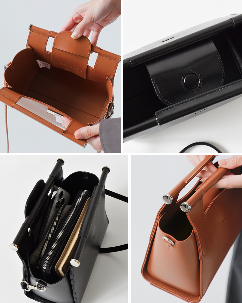 YAHKI ヤーキ ダブルフェイスレザー 2way クロスボディバッグ yh-767