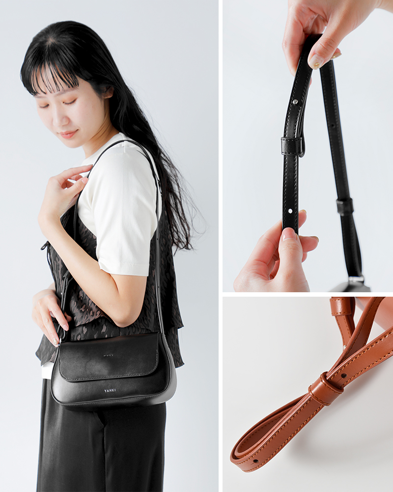 YAHKI ヤーキ ダブルフェイスレザー クロスボディバッグ yh-768