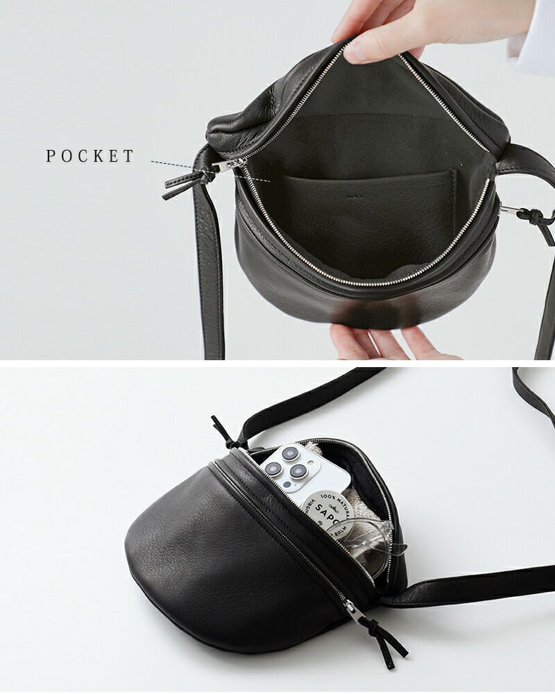 Aeta アエタ ディアレザー ショルダー ポーチ Sサイズ “DEER” da111-yo