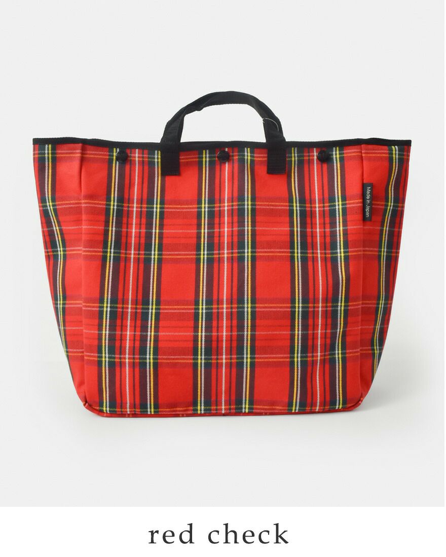 BAG'n'NOUN バッグンナウン 6号帆布 コットン チェック トートバッグ M