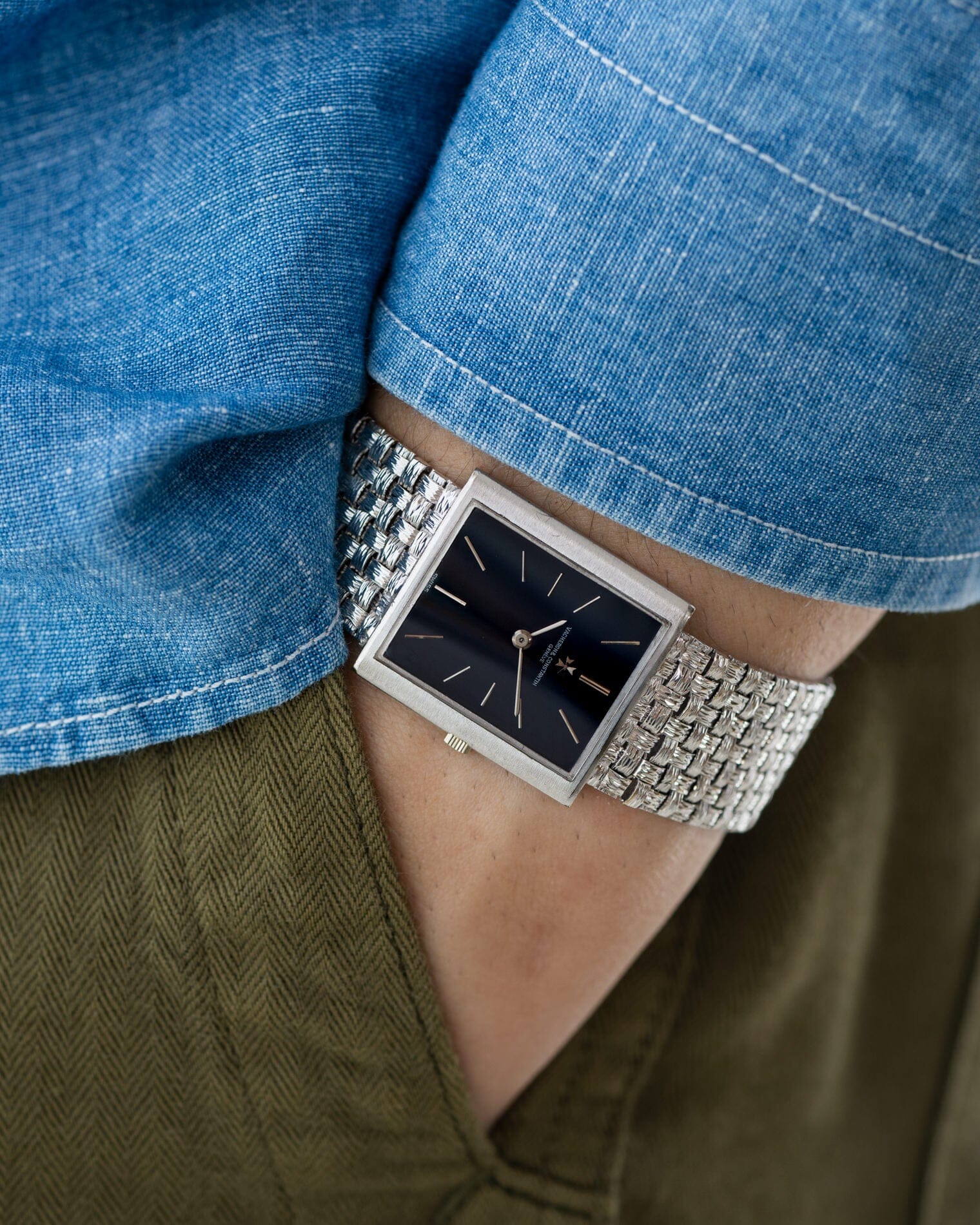 Vacheron Constantin メッシュドール 7981 WG ブラックダイアル 1970