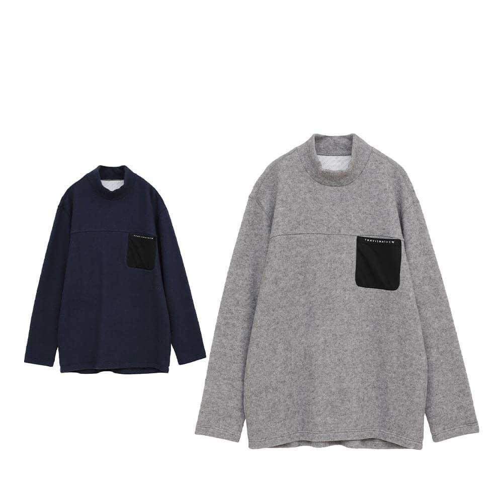 トラヴィスマシュー Travis Mathew メンズ 長袖 モックネックシャツ