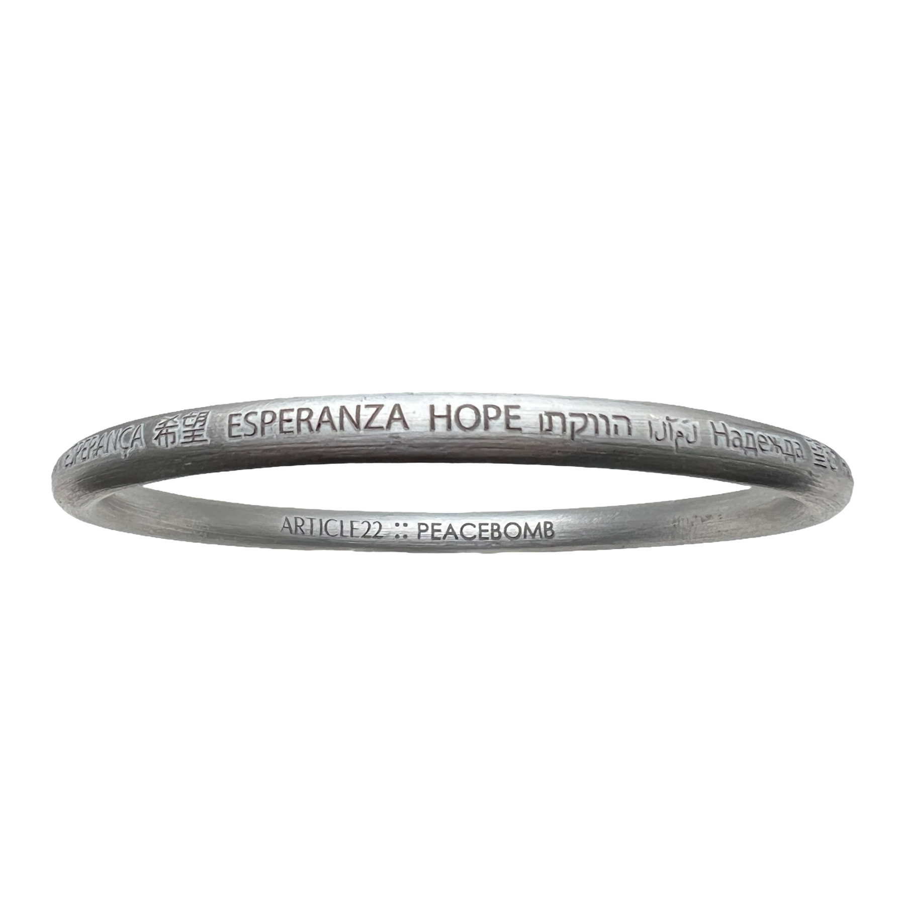 HOPE ALL AROUND BANGLE - LEGACIES OF WAR COLLABORATION – ARTICLE22