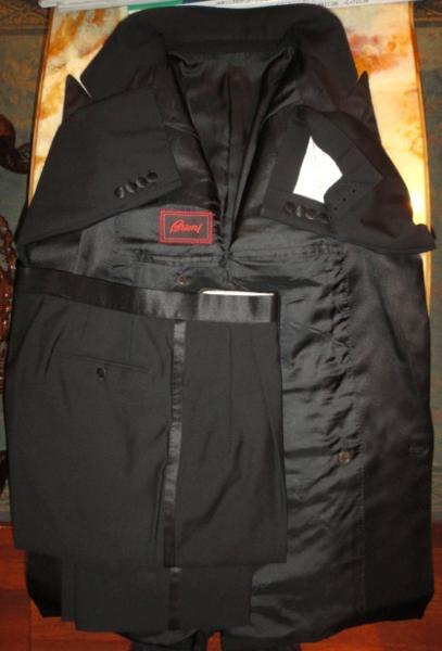 ブリオーニ Brioni】美麗タキシード ダブルスーツ50 黒{sold out