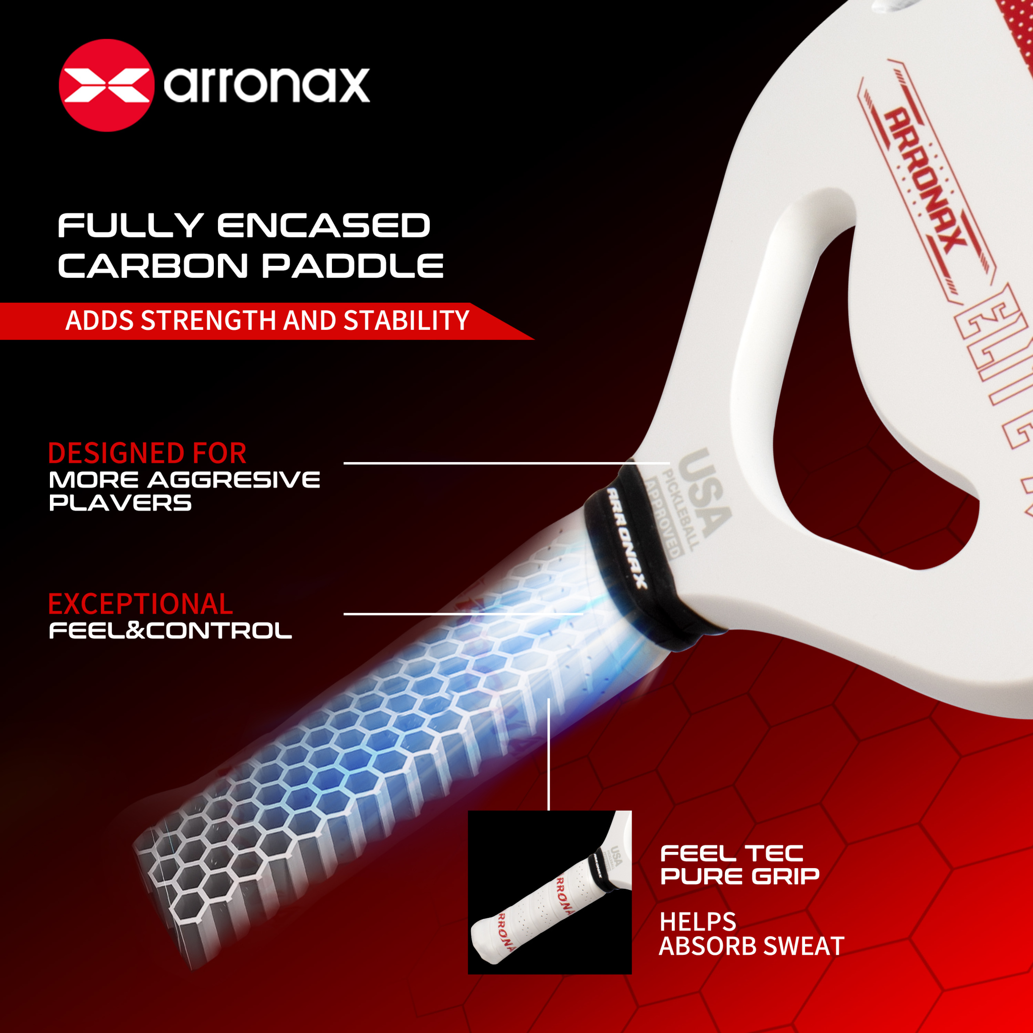 ARRONAX - ELITE X3 Pickleball Paddle