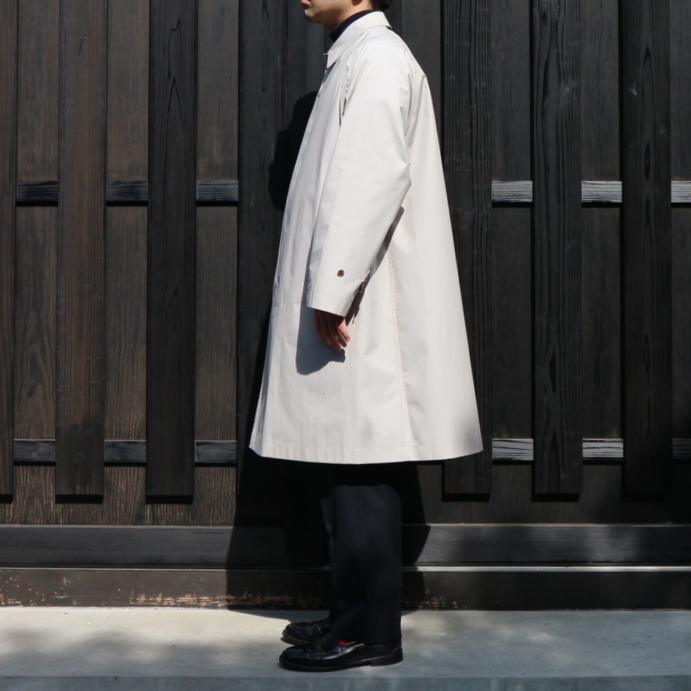 一枚袖の極上コート、アナトミカのシングルラグランコート