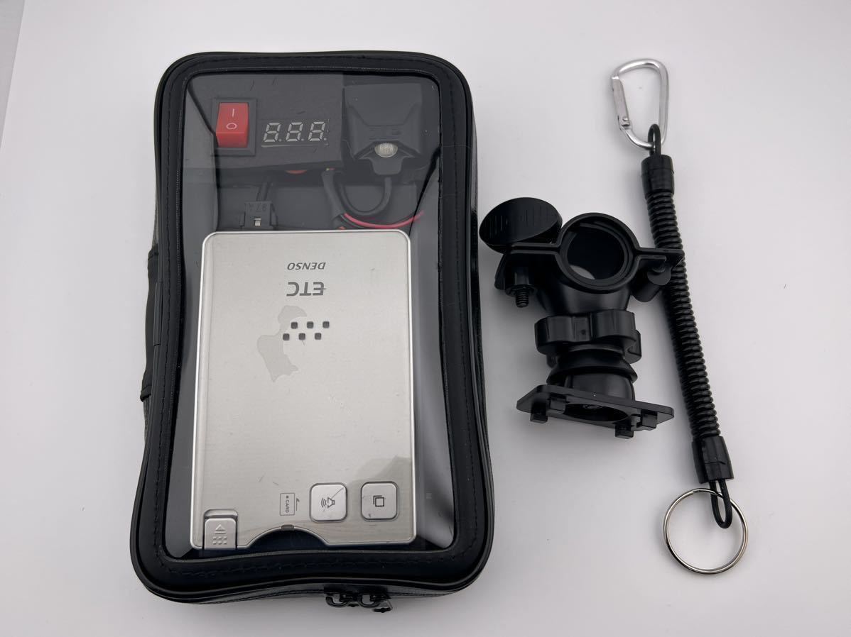 バイク用 ETC車載器 軽自動車セットアップ 自主運用 電池式 防水ケース