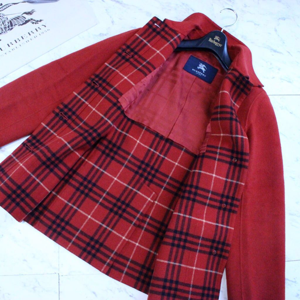 極美品Burberry Burberry【大人コーデ】高級カシミヤ混 コート 超美品