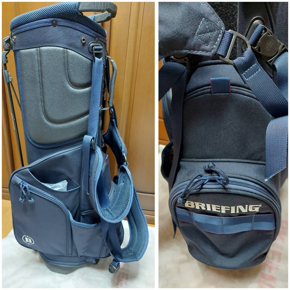ブリーフィング キャディバッグ スタンド型 9.5型 47インチ対応 5分割