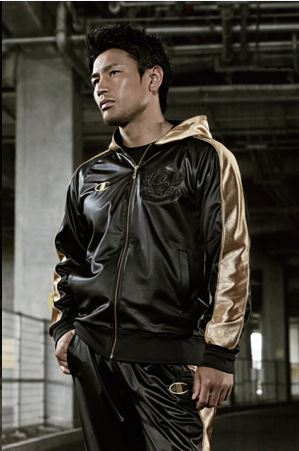 魔裟斗着 チャンピオン ジャージ Champion XOJASPO セットアップ 金