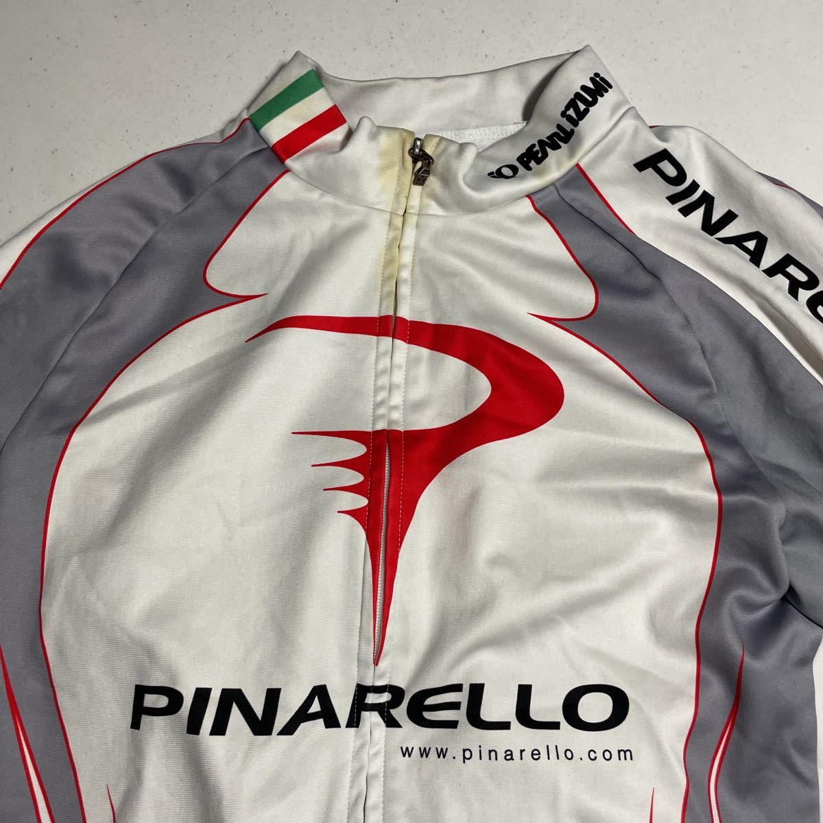 パールイズミ pearl izumi 灰 シルバー 長袖 サイクルジャージ XL