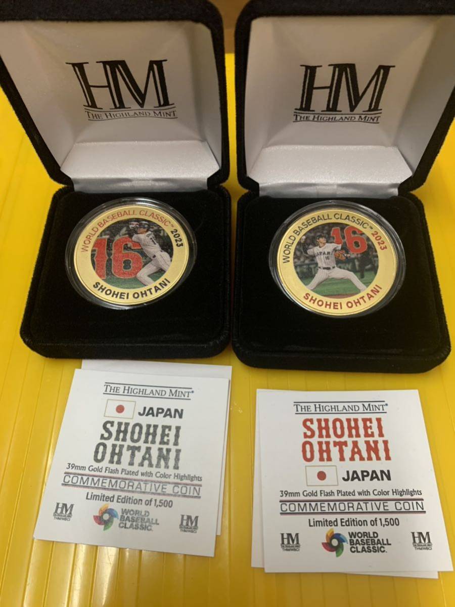 大谷翔平 WBC ゴールドカラーコイン 1500枚限定 打者 記念コイン 祝