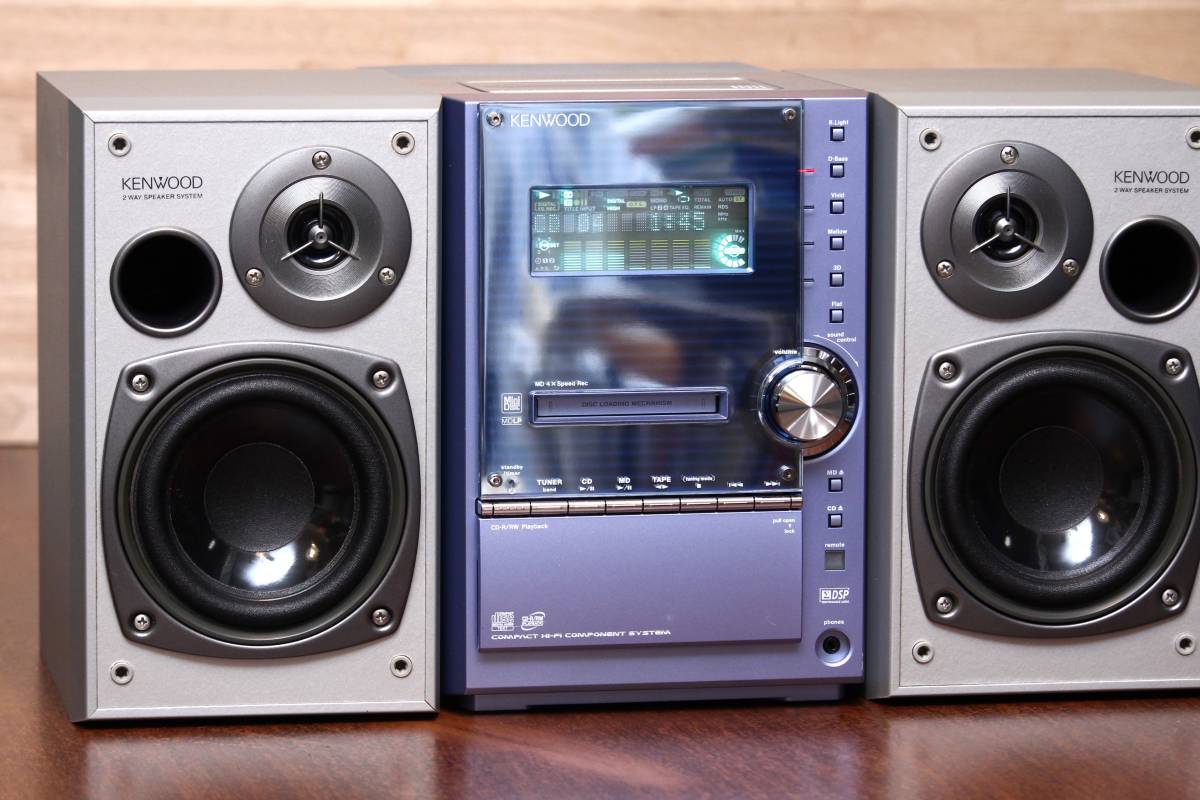 KENWOOD ケンウッド RXD-SL3MD コンポシステム リモコン付 CD MD