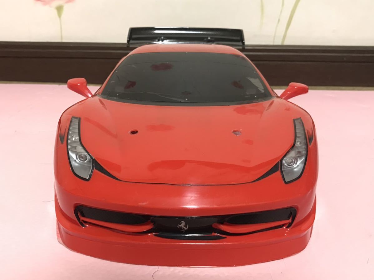 送料無料 1/10 タミヤ フェラーリ 458 GTウィング LED付き ラジコン