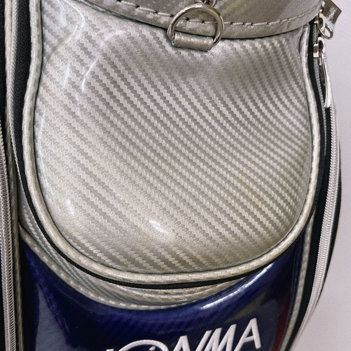 希少品 HONMA ホンマ キャディバッグ ゴルフバッグ モグラ刺繍 フード