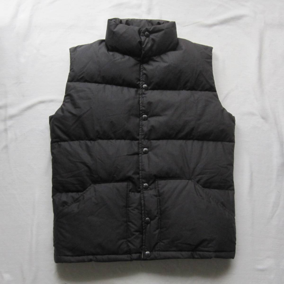 希少 80's ノースフェイス 茶タグ ダウンベスト BLACK 黒ラッカー USA