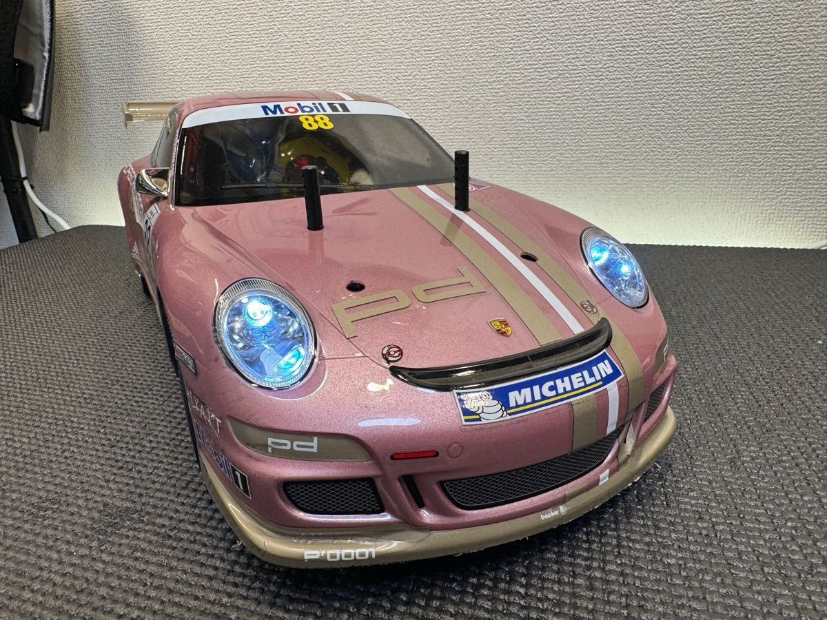 タミヤ TT-02 ポルシェ911GT3 中古品 タミヤ TT-02 ポルシェ911GT3