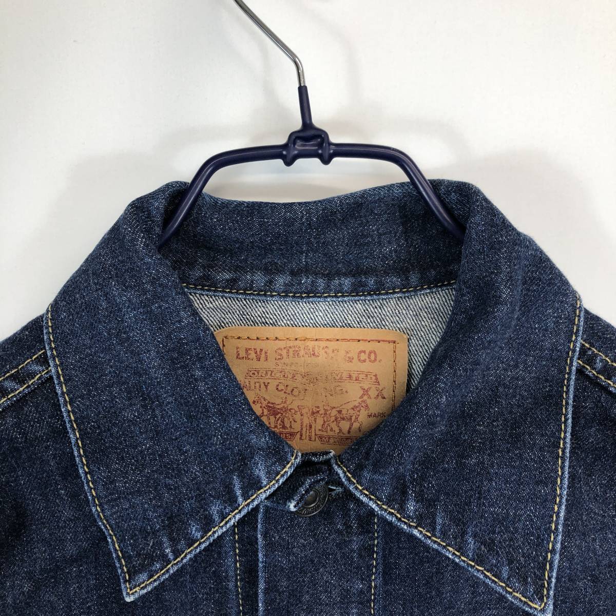 リーバイス デニムジャケット 557 36サイズ 3rd Type BIGE 香港製 90s