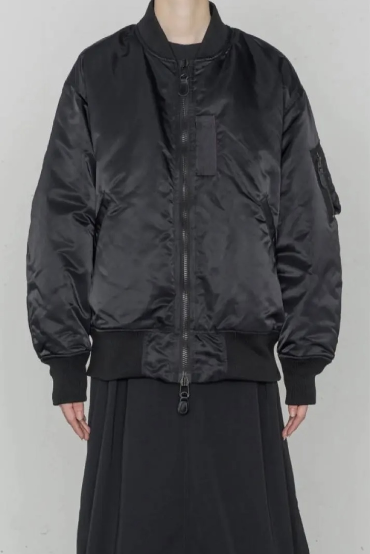 23aw HYKE TYPE MA-1 JACKET ハイク ボンバージャケット ブラック