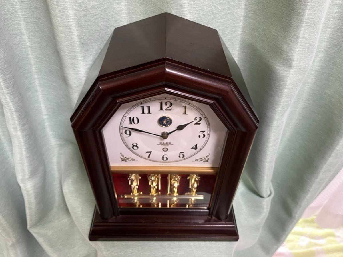 CITIZEN からくり karakuri 置時計 KC-3100 木枠重厚 稼働品｜Yahoo
