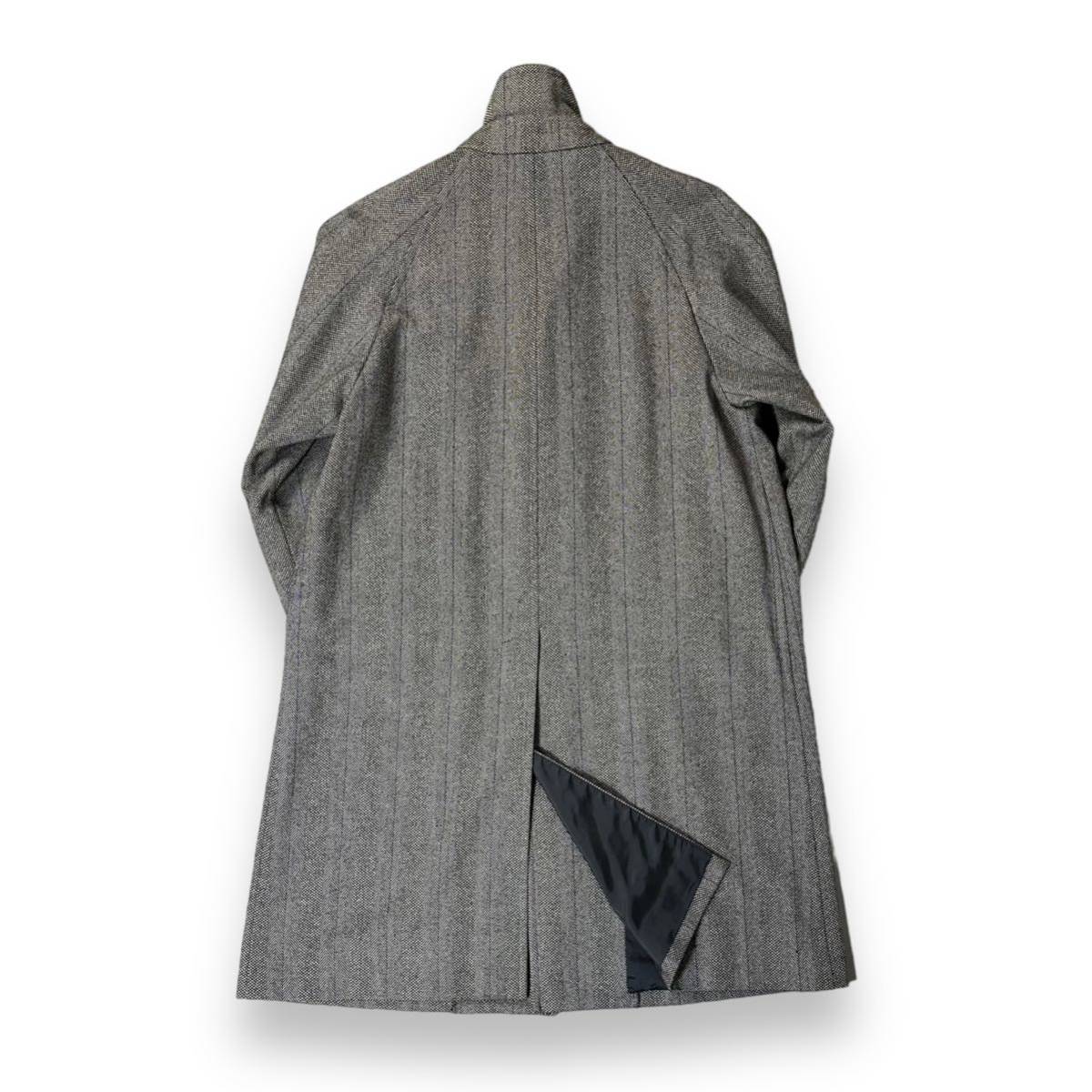 美品】BURBERRY バーバリー ウール カシミヤ ヘリンボーン 総裏