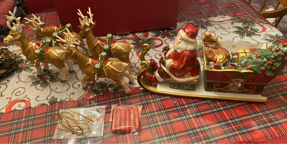 Villeroy&Bochビレロイ＆ボッホクリスマスBIGオルゴール付きオブジェ