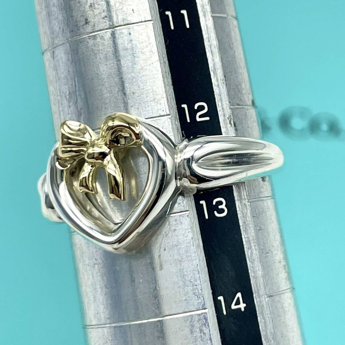 廃盤】ティファニー TIFFANY&Co オープン ハート シルバー ゴールド