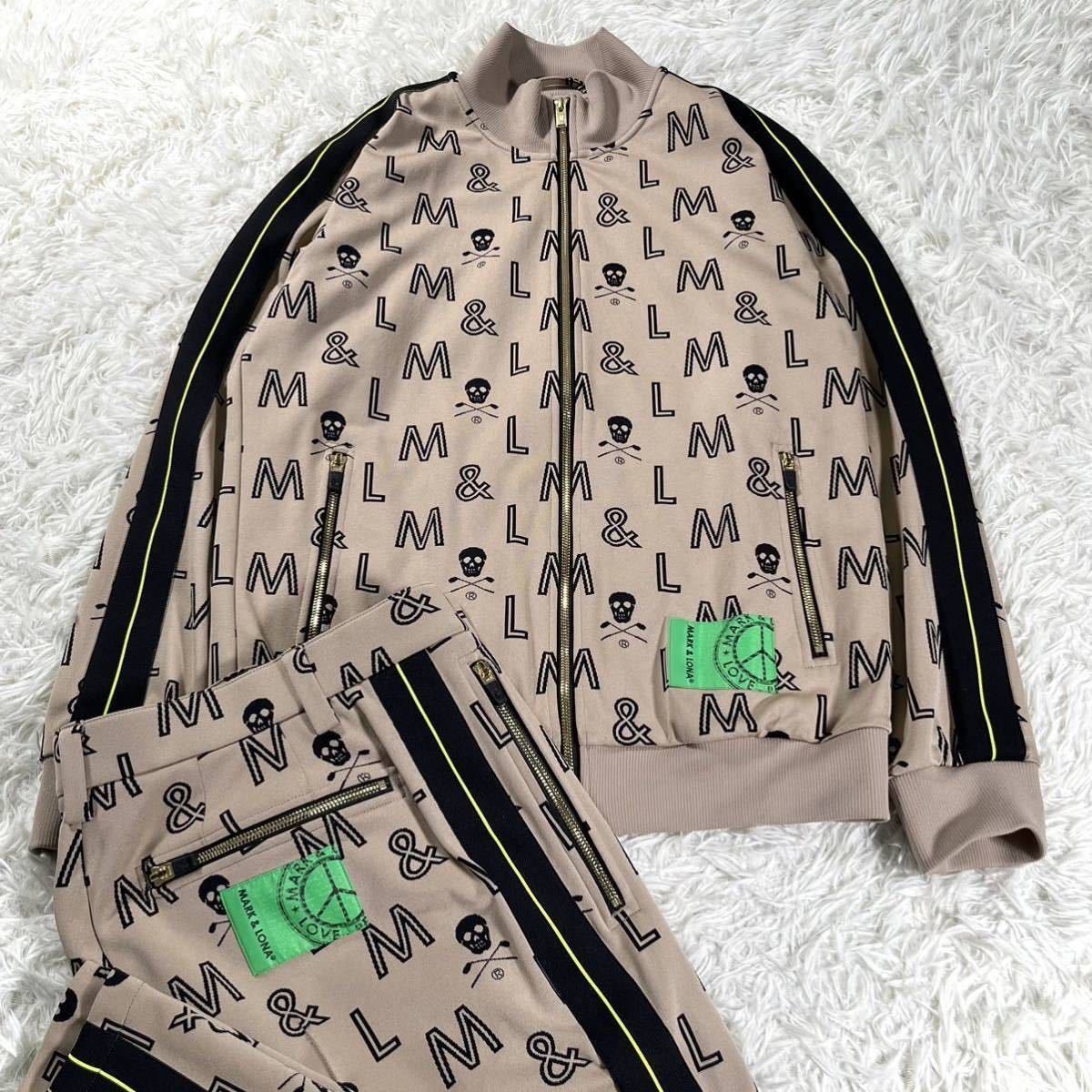 美品】MARK&LONA スカルデザイン ジャージセットアップ 48 【公式通販】