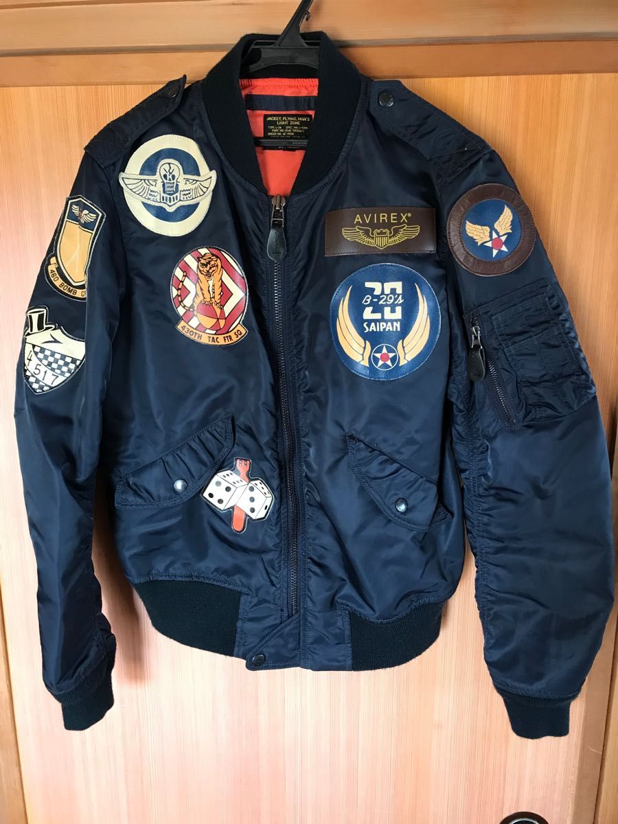 AVIREX アヴィレックス TOP GUN MA-1ネイビー Lサイズ ジャケット