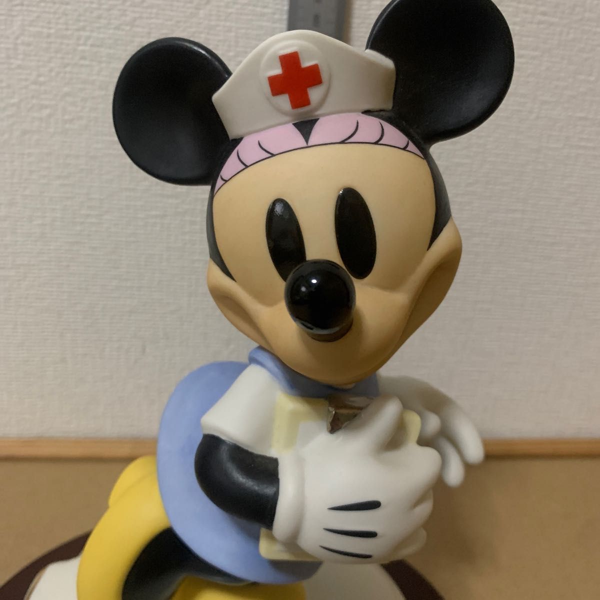 ディズニー ミニー ミッキー 加藤工芸 ナース ドクター 希少 置物