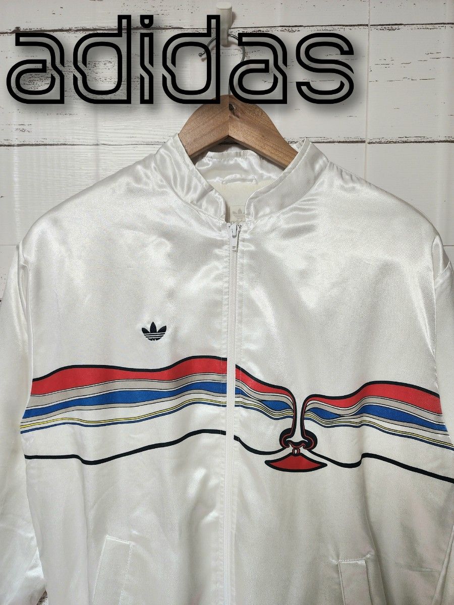 adidas アディダスオリジナルス トラックジャケット M 白 ホワイト