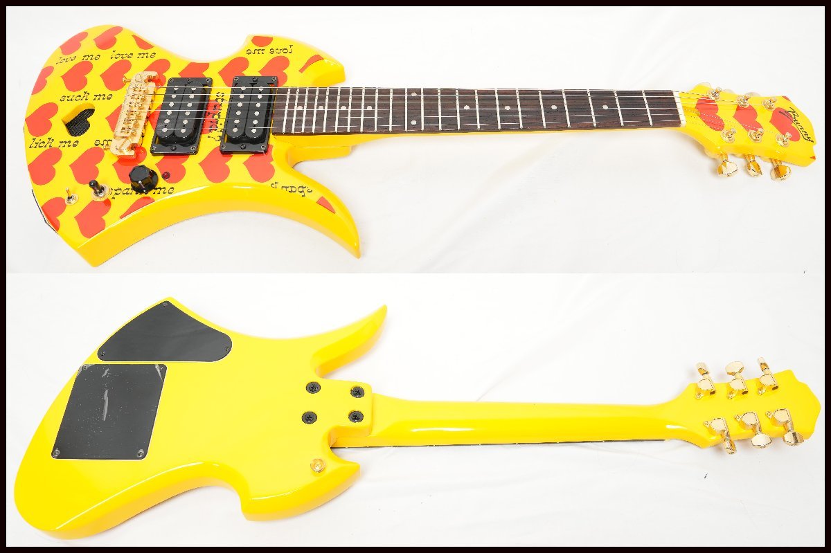 アンプ内蔵エレキギターhide イエローハート Jr