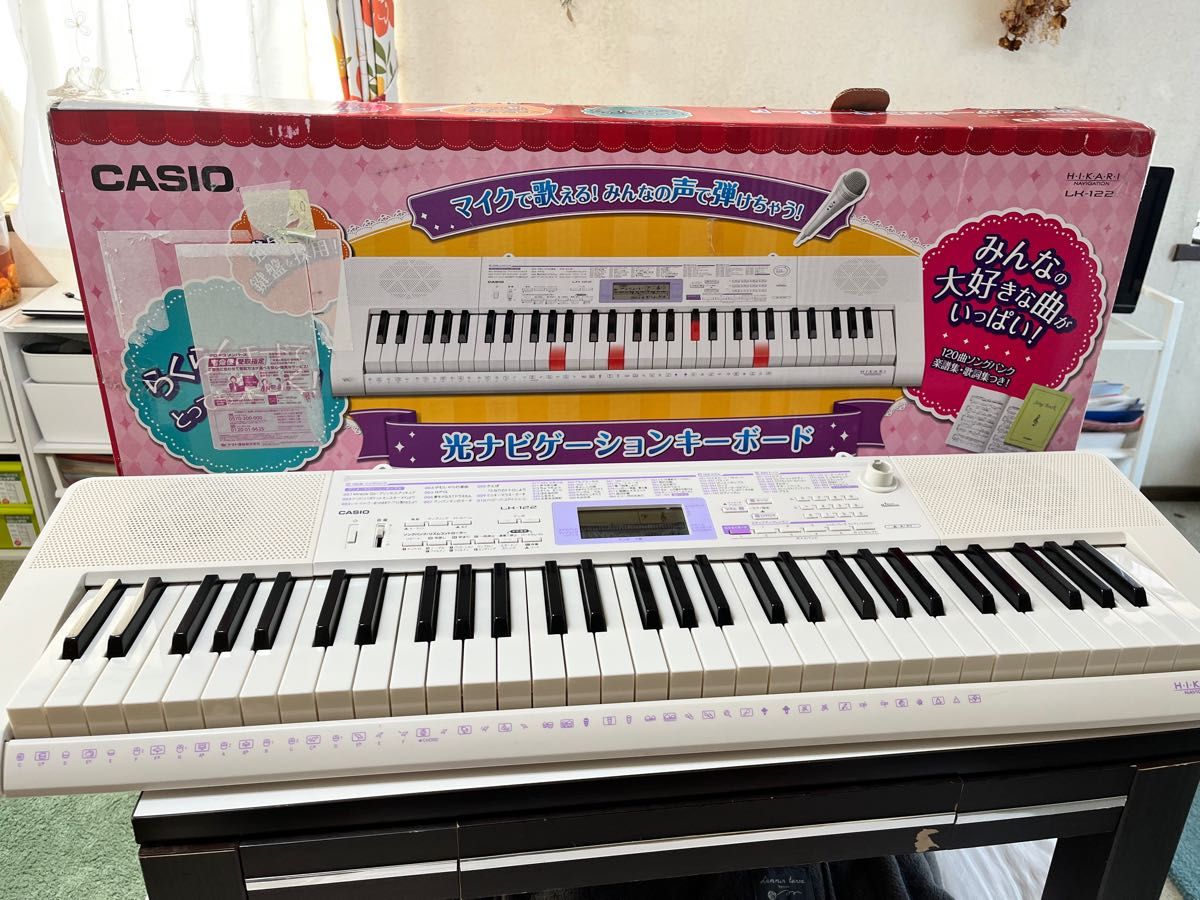 CASIO LK-122 ホワイト キーボード 手渡し割引あり LK-122 | 光