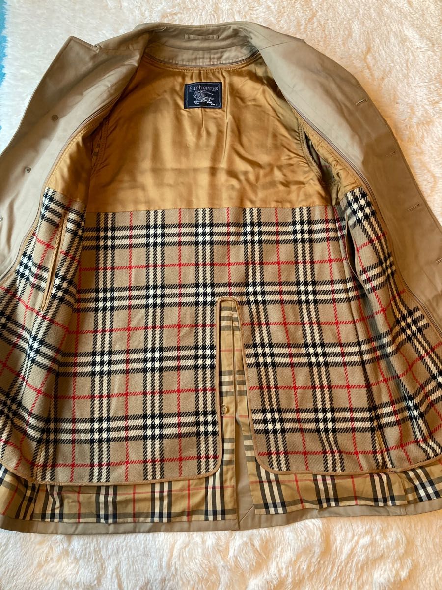 ✨極美品✨BURBERRY ステンカラーコート茶ライナーノバチェック