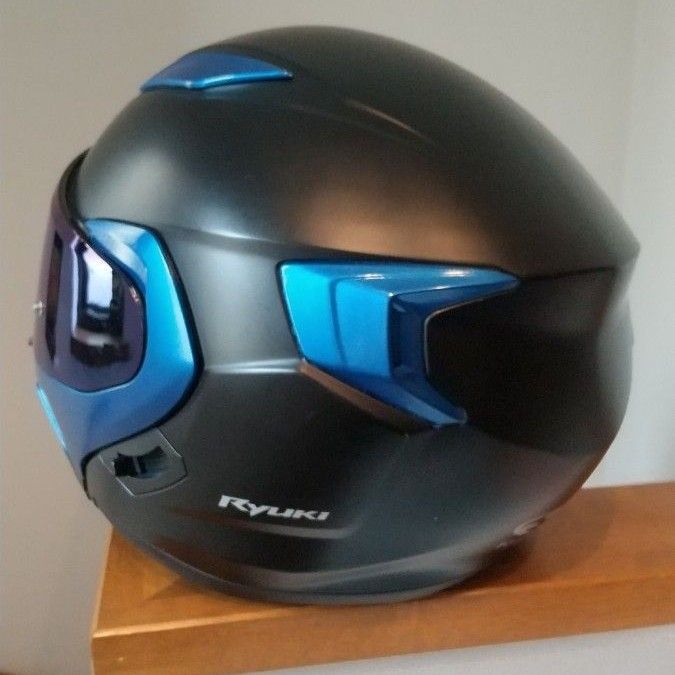美品 OGK カブト KABUTO RYUKI リュウキ ブルーミラーシールド付