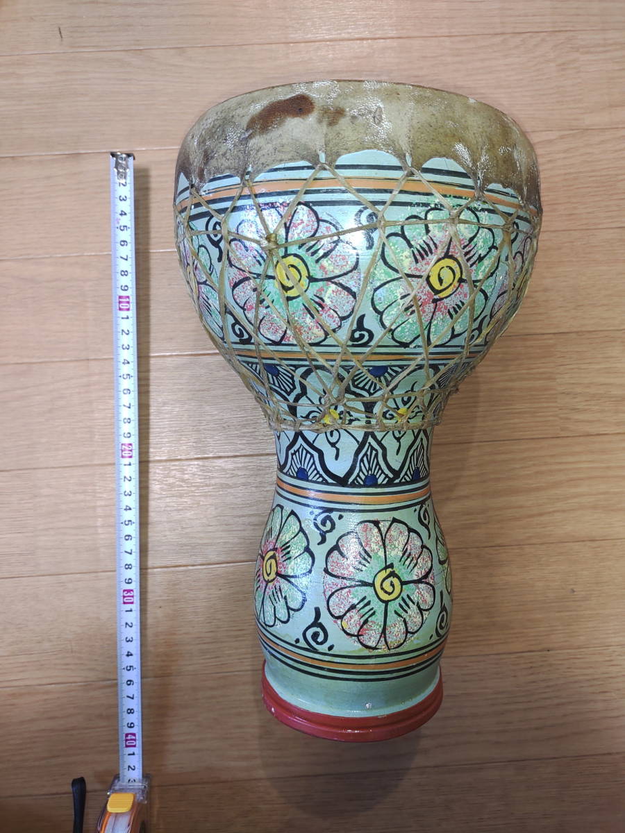 Yahoo!オークション - 【アフリカ民族楽器 ジャンベ】陶器製 打楽器 太